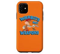 Carcasa para iPhone 11 Looney Tunes Elmer and Bugs Wabbits Not Weapons