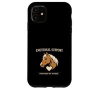 Carcasa para iPhone 11 Los Caballos de Terapia de Granero Son mi Terapia Emocional Escape de Caballos
