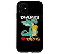 Carcasa para iPhone 11 Los Dragones aman los Tacos