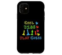 Carcasa para iPhone 11 Los niños geniales juegan al ajedrez para jóvenes Jaque Mate Jugadores de ajedre