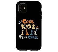 Carcasa para iPhone 11 Los niños geniales juegan al ajedrez para jóvenes Jaque Mate Jugadores de ajedre