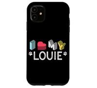 Carcasa para iPhone 11 Louie Nombre de Perro Personalizado Louie Pet Lover