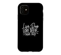 Carcasa para iPhone 11 Love Deep Live Sentadilla Profunda Entrenamiento Profundo Fitness