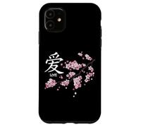 Carcasa para iPhone 11 Love Kanji Symbol & Japanese Sakura Valentine’s Day