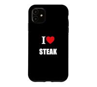 Carcasa para iPhone 11 Love Steak BBQ Carnero Granjero Carnicero Día del Padre