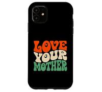 Carcasa para iPhone 11 Love Your Mother Earth Day Retro Ambientalista Planeta