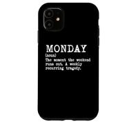 Carcasa para iPhone 11 Lunes Diccionario Definición Humor Cita