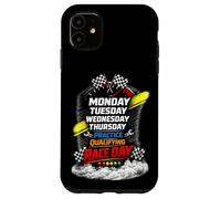 Carcasa para iPhone 11 Lunes Martes Jueves Entrenamiento Clasificatorio Día de Carrera