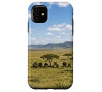 Carcasa para iPhone 11 Maasai Mara Savannah Kenia Vida Silvestre Paisaje Escena