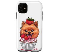 Carcasa para iPhone 11 Magdalena de Pomeranian Cute Dog Food Funny Treat Art
