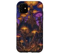 Carcasa para iPhone 11 Magical Mushroom Village Fantasía Fairycore World