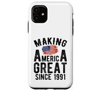 Carcasa para iPhone 11 Making America Great Since 1991 35 Años Cumpleaños