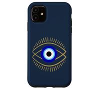Carcasa para iPhone 11 Mal de Ojo Azul con símbolo de protección mística para Hombres y Mujeres