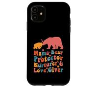 Carcasa para iPhone 11 Mama Bear Protector Love Giver Mothers Day Groovy Stylish