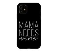 Carcasa para iPhone 11 Mamá Necesita Vino Divertido mamá Adulto Bebida día de la Madre
