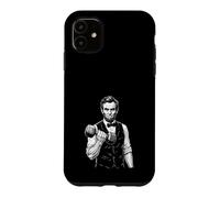 Carcasa para iPhone 11 Mancuernas de Levantamiento de Abraham Lincoln Historia Divertida