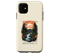 Carcasa para iPhone 11 Manitou Springs, Colorado, EE. UU., diseño panorámico Retro de montañas