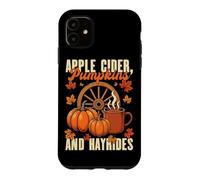 Carcasa para iPhone 11 Manzana Sidra Calabaza Hayrides Manzana Recogiendo Amor