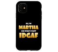 Carcasa para iPhone 11 Martha Joke Idgaf Meme Funny Halloween Costume For Marthas