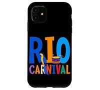 Carcasa para iPhone 11 Máscara de Carnaval de Río Brasil Festival de Brasil Recuerdo brasileño