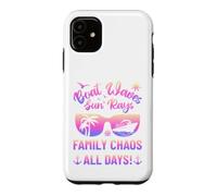 Carcasa para iPhone 11 Matching Family Boat Waves Sun Rays Family Chaos All Days
