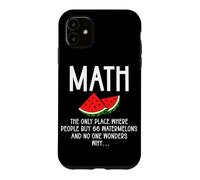 Carcasa para iPhone 11 Matemáticas Sandía Número Problema Álgebra Estudiante matemático