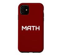 Carcasa para iPhone 11 Math Lover Stem Álgebra Geometría Cálculo Diseño Minimalista