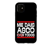 Carcasa para iPhone 11 Me Dais Asco Casi Todos Frase Humor Divertido y Sarcástico