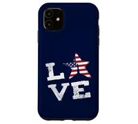 Carcasa para iPhone 11 Me Encanta la Bandera de la Libertad de EE. UU., Que Dice Que es una au Pair Orgullosa Patriota