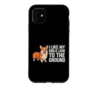 Carcasa para iPhone 11 Me Gusta el Perro Corgi Funny Dog de mi niña Desde el Suelo