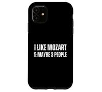 Carcasa para iPhone 11 Me Gusta Mozart & Tal Vez 3 Personas Música clásica Divertida