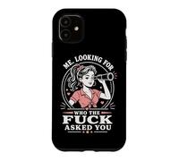 Carcasa para iPhone 11 Me Looking For Who The Fuck Asked You Funny Retro Telescopio