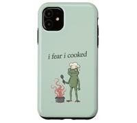 Carcasa para iPhone 11 Me temo Que cociné a Frog Chef Burning Food, Divertido Meme de Weirdcore