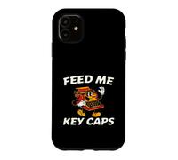 Carcasa para iPhone 11 Mechanical Keyboard Feed Me Key Caps Retro Typist