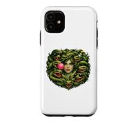 Carcasa para iPhone 11 Medusa Mitología Griega Antigua Oscuridad Diseño Retro Halloween