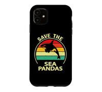 Carcasa para iPhone 11 Mens Womens Killer Whale Save The Sea Pandas Orca Lover