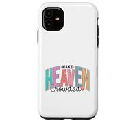 Carcasa para iPhone 11 Mensaje Retro Cristiano del Cielo Cruz fe