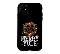 Carcasa para iPhone 11 Merry Yule - Winter Solstice - Holly Pentagram - Gift