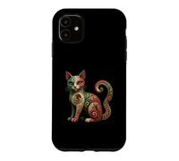 Carcasa para iPhone 11 Mexican Alebrije Cat