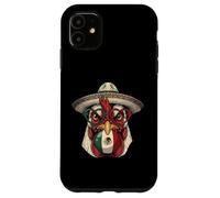 Carcasa para iPhone 11 Mexicano Gallo Poncho Cinco De Mayo Fiesta Sombrero Meme