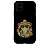 Carcasa para iPhone 11 Mexicano Poncho Rana Cinco De Mayo Fiesta Sombrero Meme