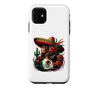 Carcasa para iPhone 11 Mexico Flag Mexican Hispanic Siesta Pride Viva México Women