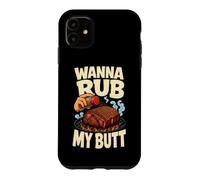 Carcasa para iPhone 11 Mezclador Divertido para Barbacoa Wanna Rub My Butt Grill Master