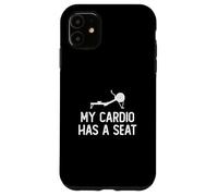 Carcasa para iPhone 11 Mi Cardio Tiene un Asiento, Divertida máquina de Remo, ergómetro, un remero