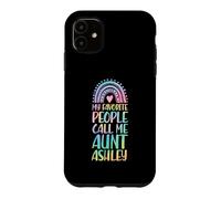 Carcasa para iPhone 11 Mi Gente Favorita me Llama tía Ashley Nombre tía