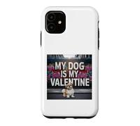 Carcasa para iPhone 11 Mi Perro es mi Amante de los Perros del Graffiti Callejero Shih Tzu de San Valentín