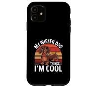 Carcasa para iPhone 11 Mi Perro Salchicha Piensa Que Soy un Perro Salchicha Genial y Divertido