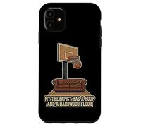 Carcasa para iPhone 11 Mi Terapeuta Tiene un aro y un Piso de Madera de Baloncesto
