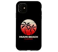 Carcasa para iPhone 11 Miami Beach Florida Keys Sunset Design Miami FL Playas
