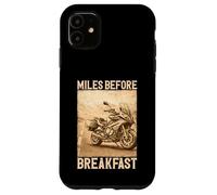 Carcasa para iPhone 11 Miles Before Breakfast Moto Aventura Diseño
